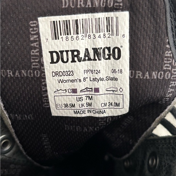 Durango® Drifter Women's Slate Military Inspired Lacer Boot - Size 7 - Picture 8 of 9